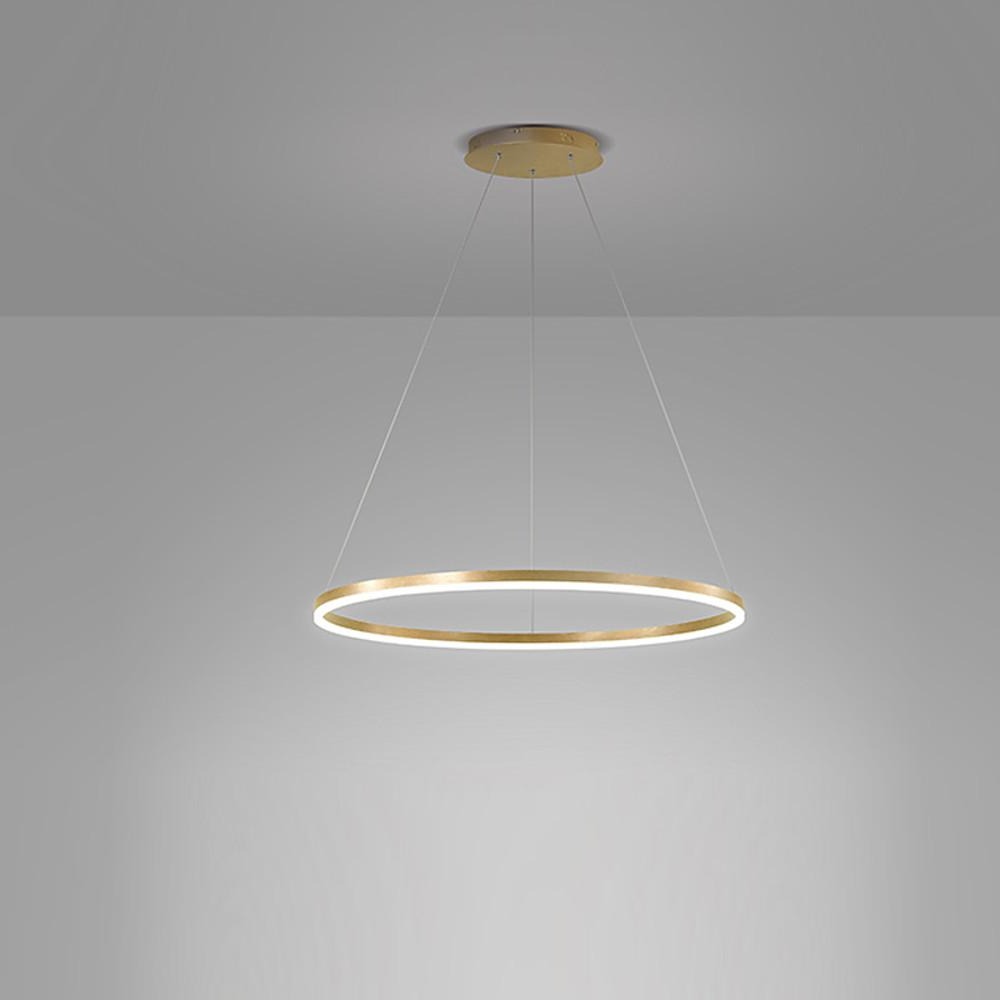 Czarny Pierścieniowy Żyrandol LED – AllWhitePro