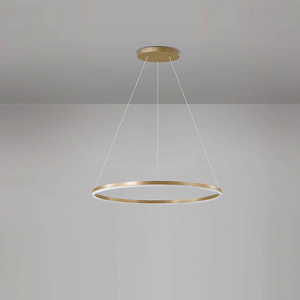 Czarny Pierścieniowy Żyrandol LED – AllWhitePro
